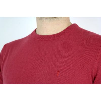 TRUSSARDI sweterek męski, malinowy SWTR04 | Sklep GriShop.eu | Swetry