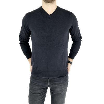 TRUSSARDI sweterek męski, ciemny grafit SWTR10 | Grishop | Swetry