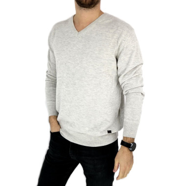 TRUSSARDI sweterek męski, szary SWTR11 (XL)