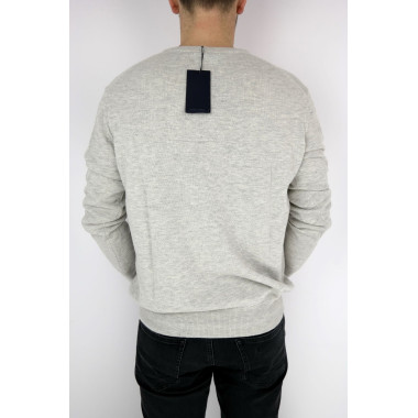 TRUSSARDI sweterek męski, szary SWTR11 (XL)