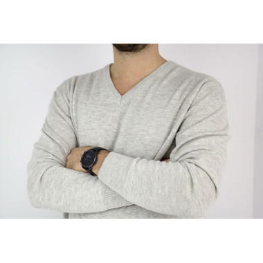 TRUSSARDI sweterek męski, szary SWTR11 (XL)