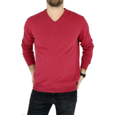 TRUSSARDI sweterek męski, malinowy SWTR13 XXL | Grishop | Swetry