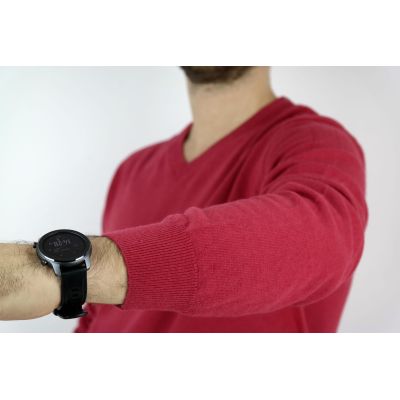 TRUSSARDI sweterek męski, malinowy SWTR13 XXL | Grishop | Swetry