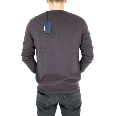 TRUSSARDI sweterek męski, śliwka SWTR14 XL | Grishop | Swetry
