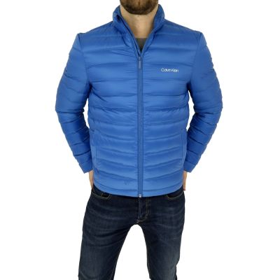 CALVIN KLEIN Kurtka męska niebieska pikowana KURCK02 | Sklep GriShop.eu | Kurtki