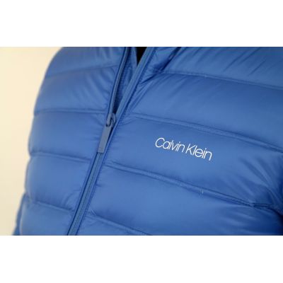 CALVIN KLEIN Kurtka męska niebieska pikowana KURCK02 | Sklep GriShop.eu | Kurtki