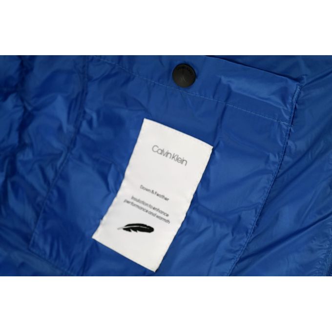 CALVIN KLEIN Kurtka męska niebieska pikowana KURCK02 | Sklep GriShop.eu | Kurtki