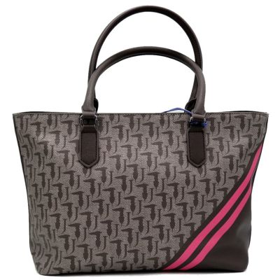 TRUSSARDI torebka damska brązowa beżowa TOTR03 | Sklep GriShop.eu | Galanteria i dodatki