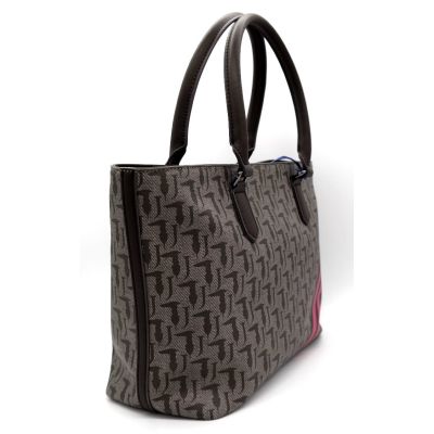 TRUSSARDI torebka damska brązowa beżowa TOTR03 | Sklep GriShop.eu | Galanteria i dodatki