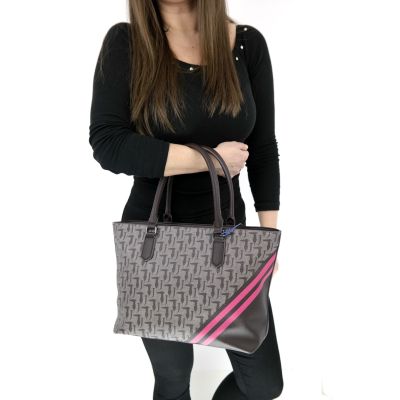 TRUSSARDI torebka damska brązowa beżowa TOTR03 | Sklep GriShop.eu | Galanteria i dodatki