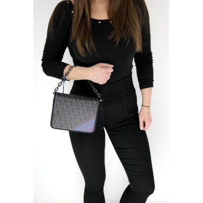 TRUSSARDI torebka damska śliwka czerń TOTR05 | Sklep GriShop.eu | Galanteria i dodatki