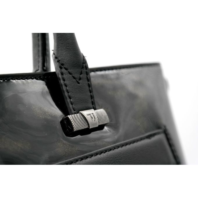 TRUSSARDI torebka damska czerń brokat TOTR08 | Sklep GriShop.eu | Galanteria i dodatki