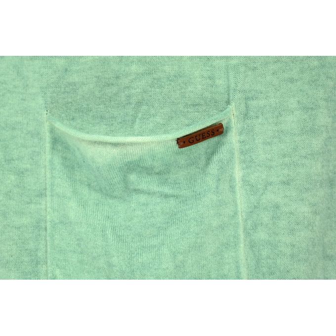 GUESS sweter kardigan męski zielony rozpinany SWGS04 | Grishop | Swetry