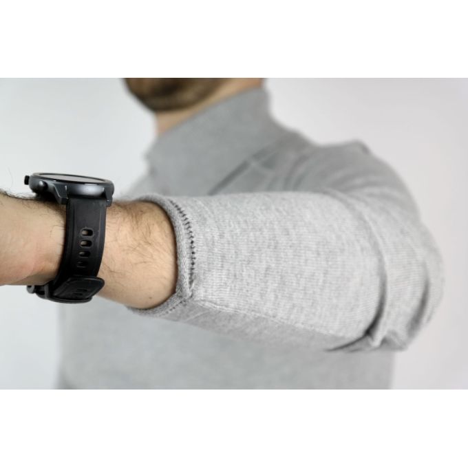 GREENBERG sweter męski popiel melanż golf guziki SWGB12 | Sklep GriShop.eu | Swetry