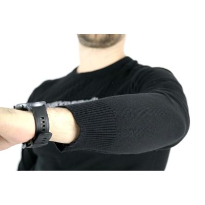 BIKKEMBERGS sweter męski czarny napis SWBB03 | Sklep GriShop.eu | Swetry