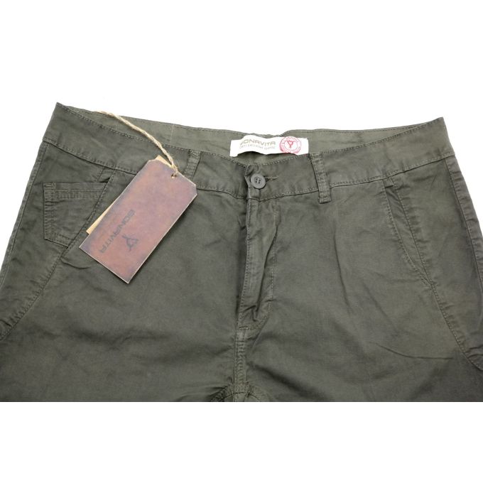 BONAVITA Spodnie męskie chinosy khaki SPBV07 | Sklep GriShop.eu | Jeansy
