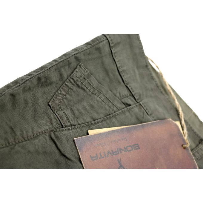 BONAVITA Spodnie męskie chinosy khaki SPBV07 | Sklep GriShop.eu | Jeansy