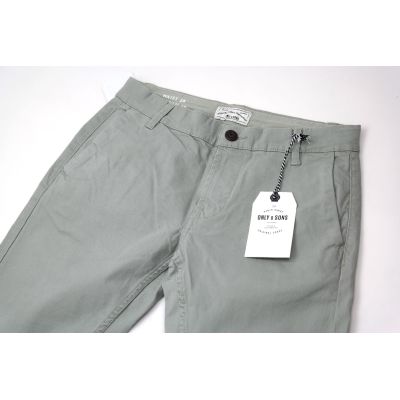 ONLY & SONS Spodnie męskie chinosy beżowe SPOS05 | Grishop | Spodnie