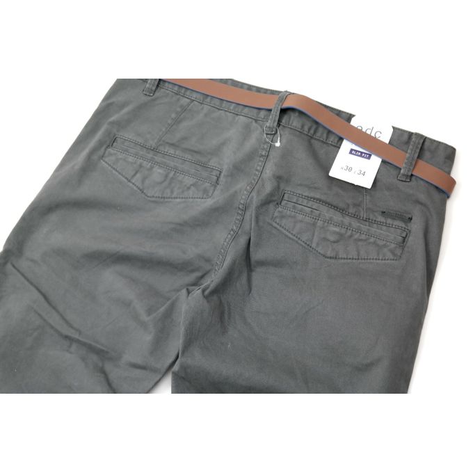 EDC Spodnie męskie chinosy szare SPEDC04 | Grishop | Spodnie
