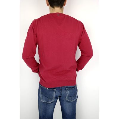 GUESS MARCIANO sweter męski czerwony SWGSM02 | Grishop | Swetry