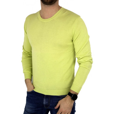 CALVIN KLEIN sweter męski limonka SWCK01