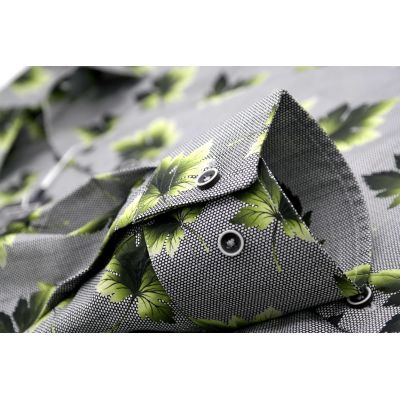 MCQUEEN Koszula męska MC030 liście | Sklep GriShop.eu | Koszule