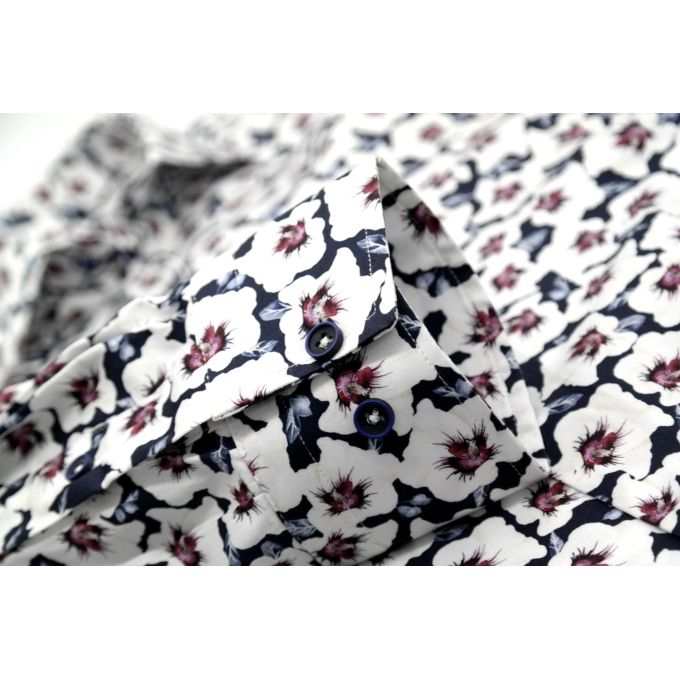 MCQUEEN Koszula męska MC009 kwiaty | Sklep GriShop.eu | Koszule