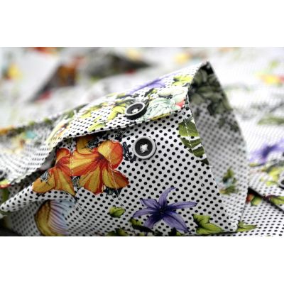 MCQUEEN Koszula męska MC020 groszki, kwiaty, papugi | Sklep GriShop.eu | Koszule