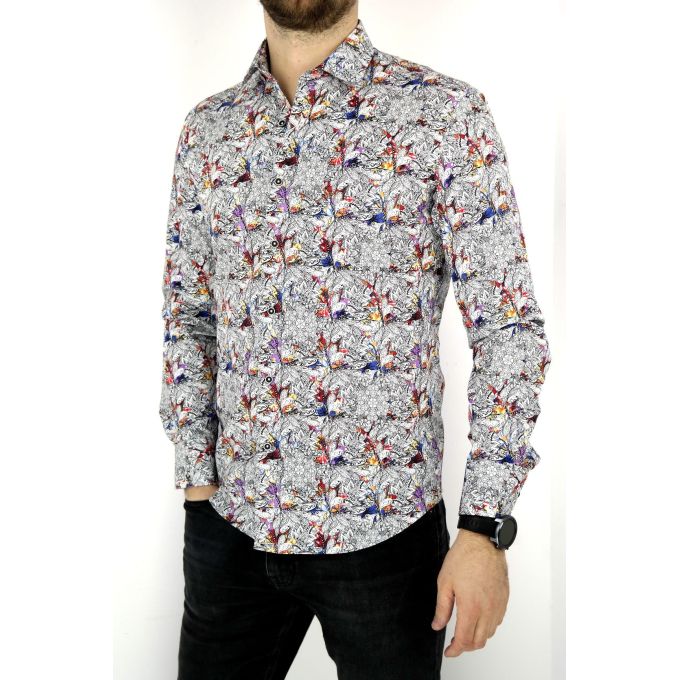 MCQUEEN Koszula męska motyle MC023 | Sklep GriShop.eu | Koszule