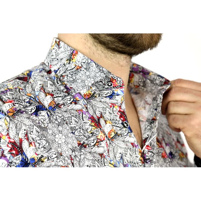 MCQUEEN Koszula męska motyle MC023 | Sklep GriShop.eu | Koszule