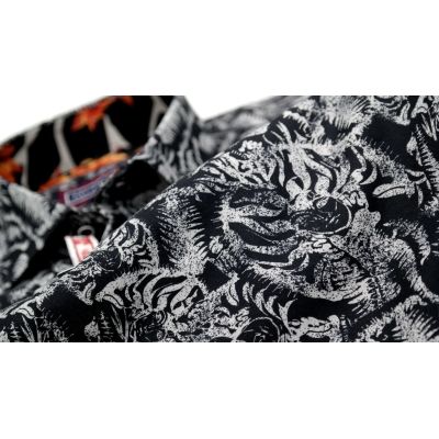MCQUEEN Koszula męska czarno szara MC003 | Sklep GriShop.eu | Koszule