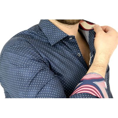 MCQUEEN Koszula męska drobne kwiatki MC013 | Sklep GriShop.eu | Koszule