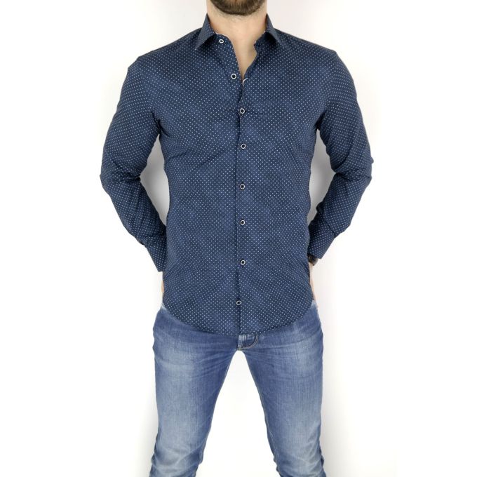 MCQUEEN Koszula męska drobne kwiatki MC013 | Sklep GriShop.eu | Koszule