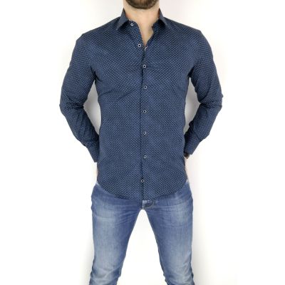 MCQUEEN Koszula męska drobne kwiatki MC013 | Sklep GriShop.eu | Koszule