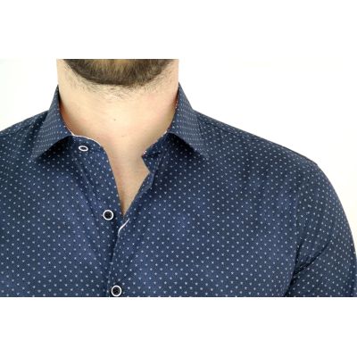 MCQUEEN Koszula męska drobne kwiatki MC013 | Sklep GriShop.eu | Koszule