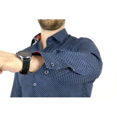 MCQUEEN Koszula męska drobne kwiatki MC013 | Sklep GriShop.eu | Koszule