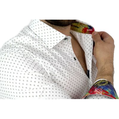 MCQUEEN Koszula męska cętki maziaje MC014 | Sklep GriShop.eu | Koszule