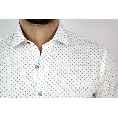 MCQUEEN Koszula męska cętki maziaje MC014 | Sklep GriShop.eu | Koszule