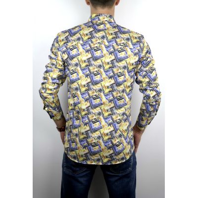 DANIEL BESSI Koszula męska fb292 kolorowa | Sklep GriShop.eu | Koszule