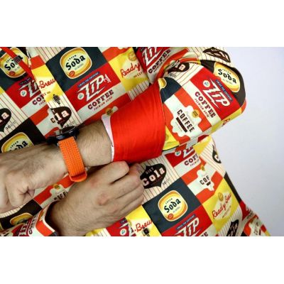 DANIEL BESSI Koszula męska fb116 coffee cola kolorowa | Sklep GriShop.eu | Koszule