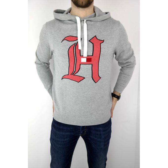 TOMMY HILFIGER HAMILTON sweter/bluza męska, szara SWTH40 | Grishop | Swetry