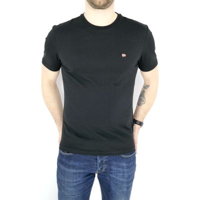 NAPAPIJRI T-shirt męski czarny gładki TNP01 | Grishop | Koszulki