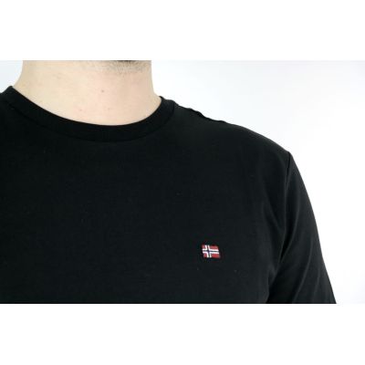 NAPAPIJRI T-shirt męski czarny gładki TNP01 | Grishop | Koszulki