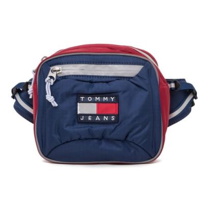 Tommy Hilfiger Nerka Torba damska męska granat czerwień T01 | Grishop | Galanteria i dodatki