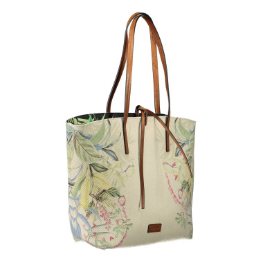 DESIGUAL Torebka torba damska beżowa czarna 2w1 TODS22