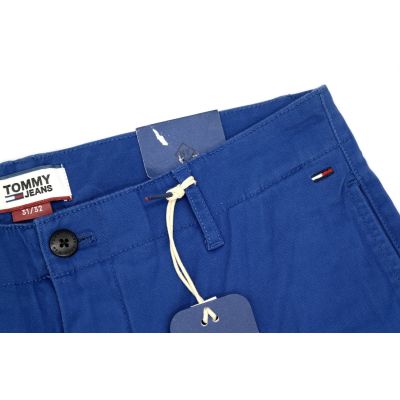 TOMMY HILFIGER Spodnie chinosy męskie niebieskie STH04 | Sklep GriShop.eu | Spodnie