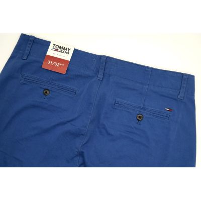 TOMMY HILFIGER Spodnie chinosy męskie niebieskie STH04 | Sklep GriShop.eu | Spodnie
