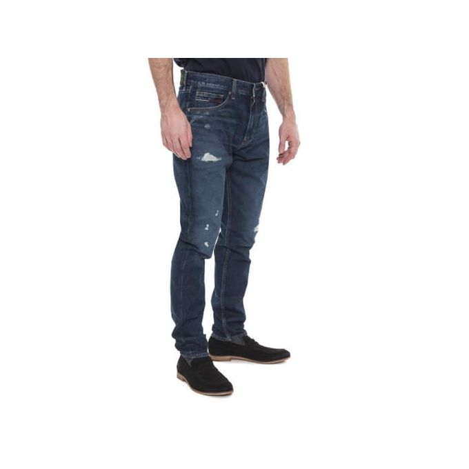TOMMY HILFIGER Spodnie męskie jeansy granat STH05 | Sklep GriShop.eu | Jeansy