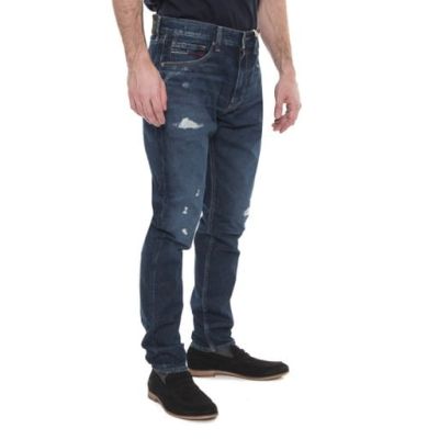 TOMMY HILFIGER Spodnie męskie jeansy granat STH05 | Sklep GriShop.eu | Jeansy