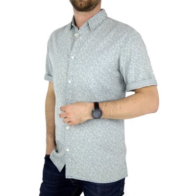 SELECTED HOMME Koszula męska krótki rękaw błękit KSH08 | Sklep GriShop.eu | Koszule